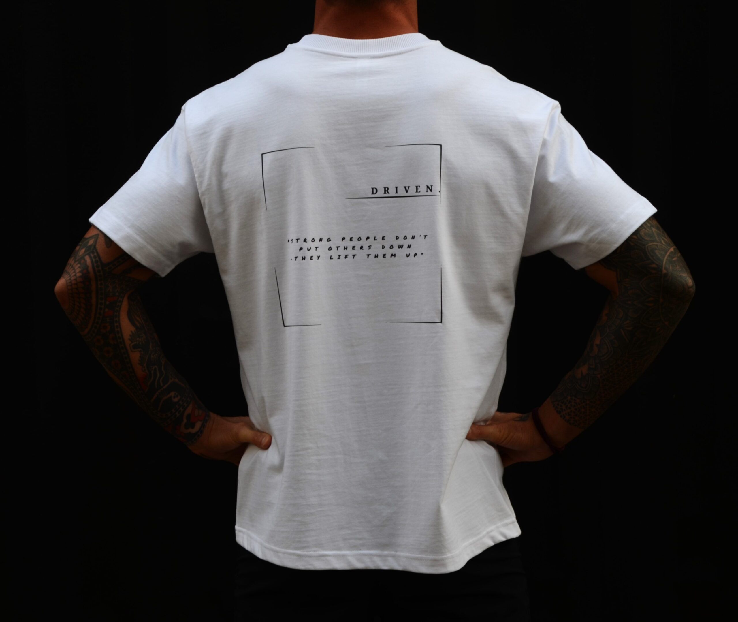 Oversized Tee - 'DRIVEN' - White